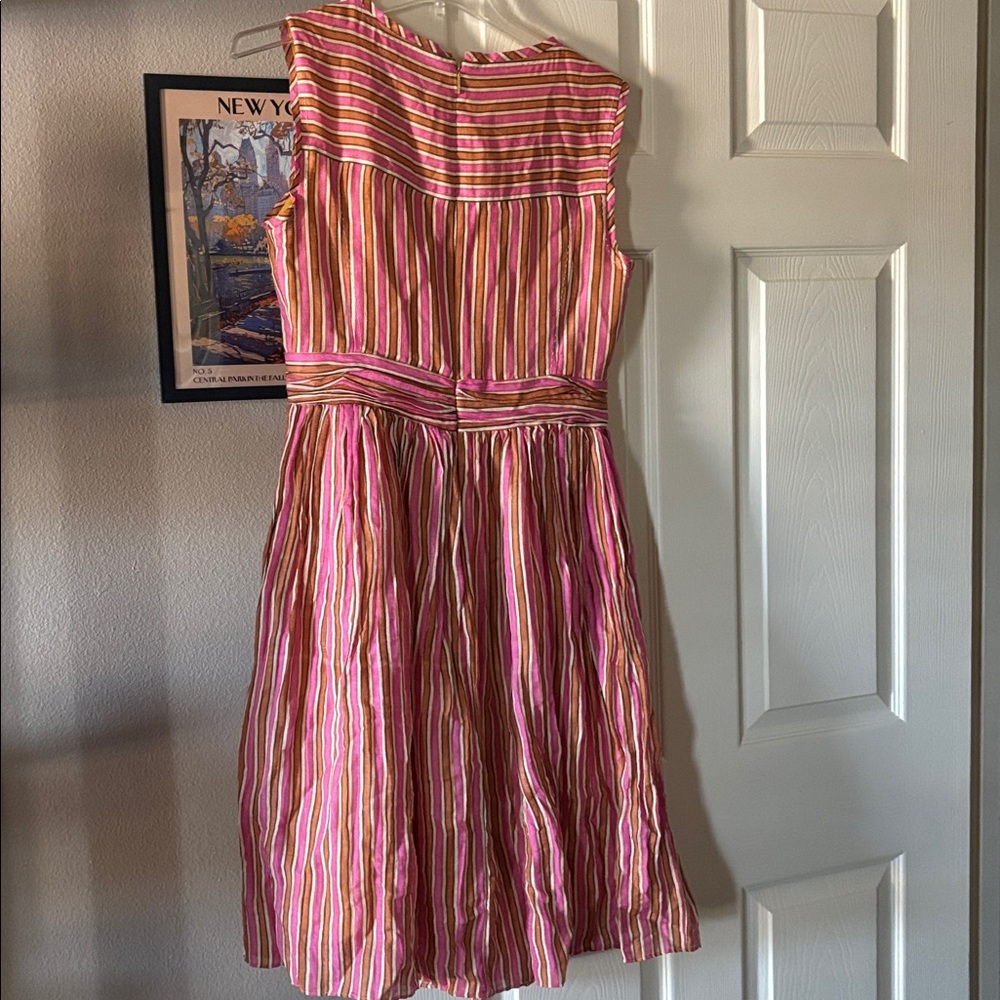 Tory Burch Pink and Yellow Striped Dress - Picture 4 of 4